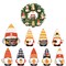 Big Dot of Happiness Fall Gnomes - Autumn Harvest Party Front Door Decorations - DIY Accessories for Wreath - 9 Pieces